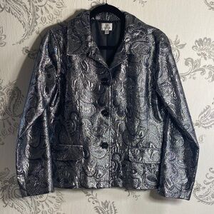 Chico's Holiday 🤩 Silver Paisley Jacket! 🤩